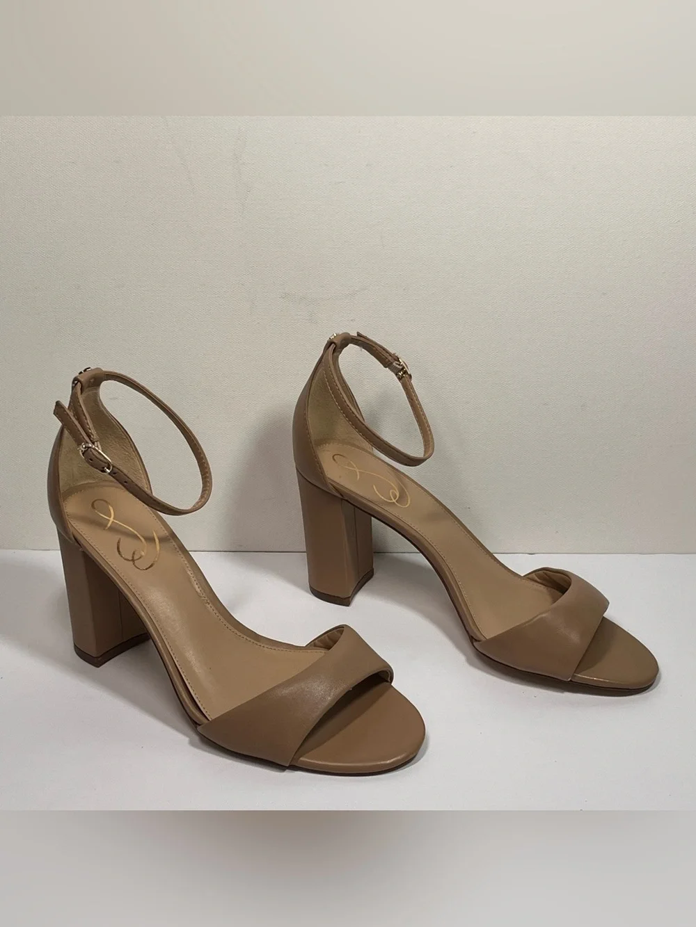Sam Edelman Robyn Leather Ankle Strap Heel - Picture 2 of 7